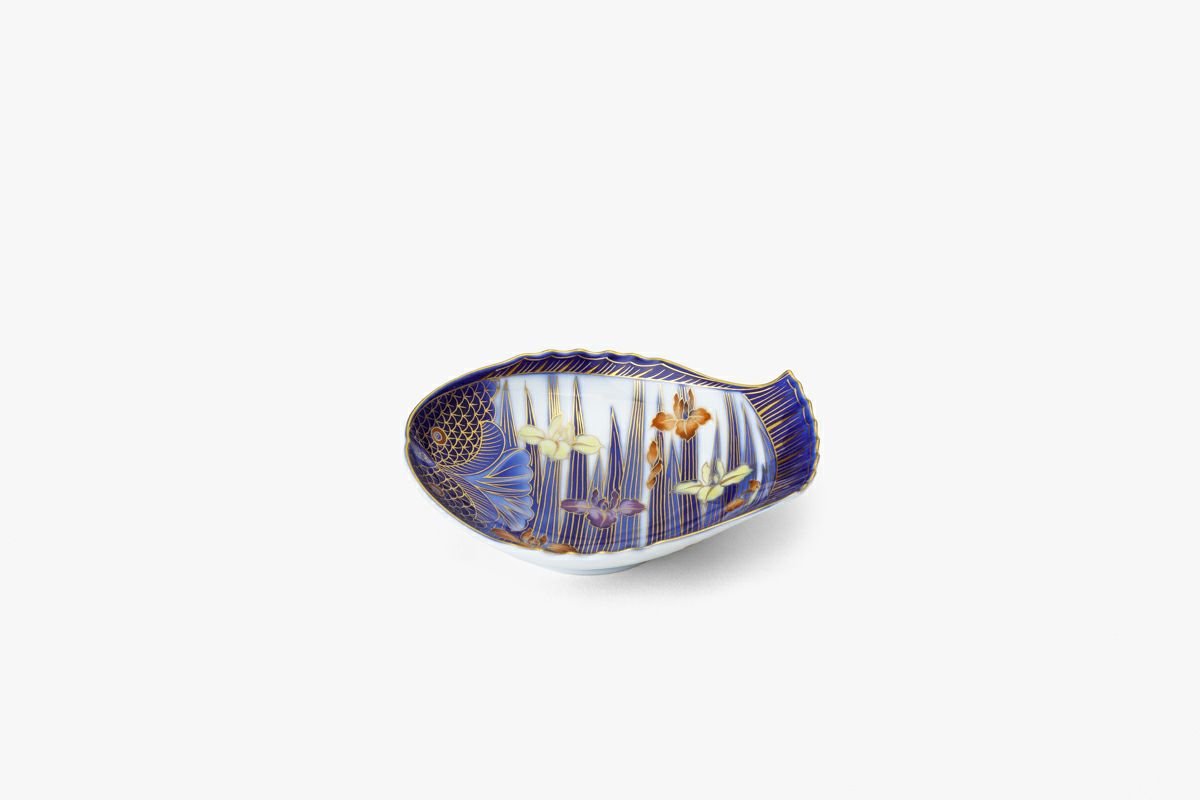 古伊万里鳳凰割地紋 魚型皿 | 有田焼 深川製磁｜公式オンラインストア