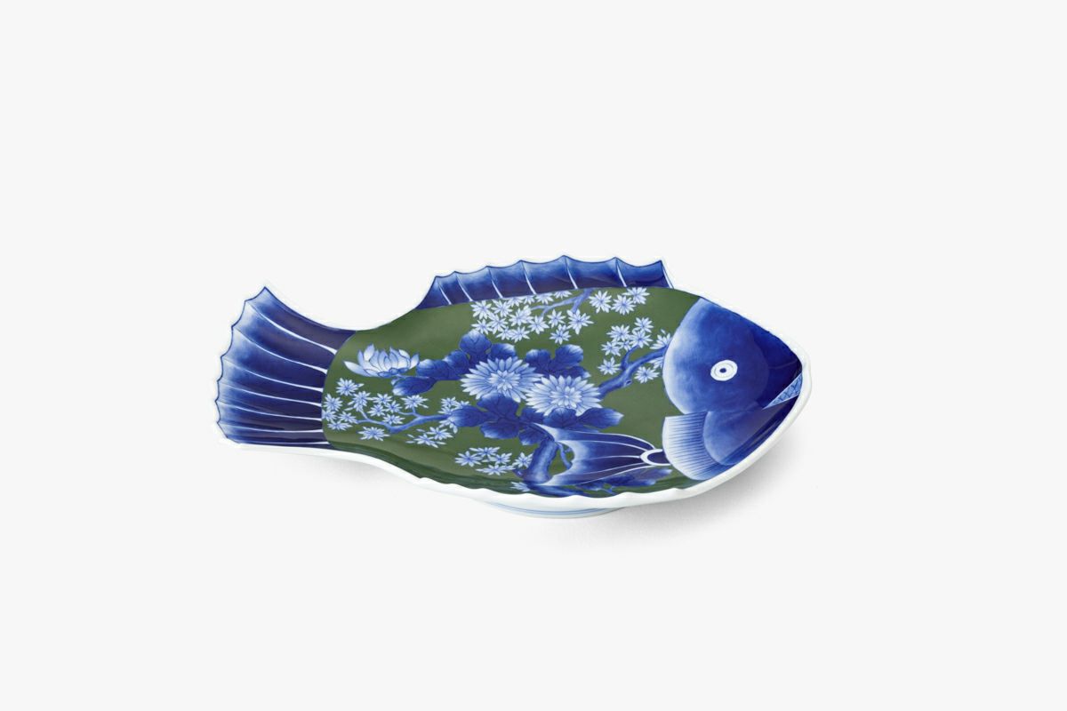 古伊万里鳳凰割地紋 魚型皿 | 有田焼 深川製磁｜公式オンラインストア