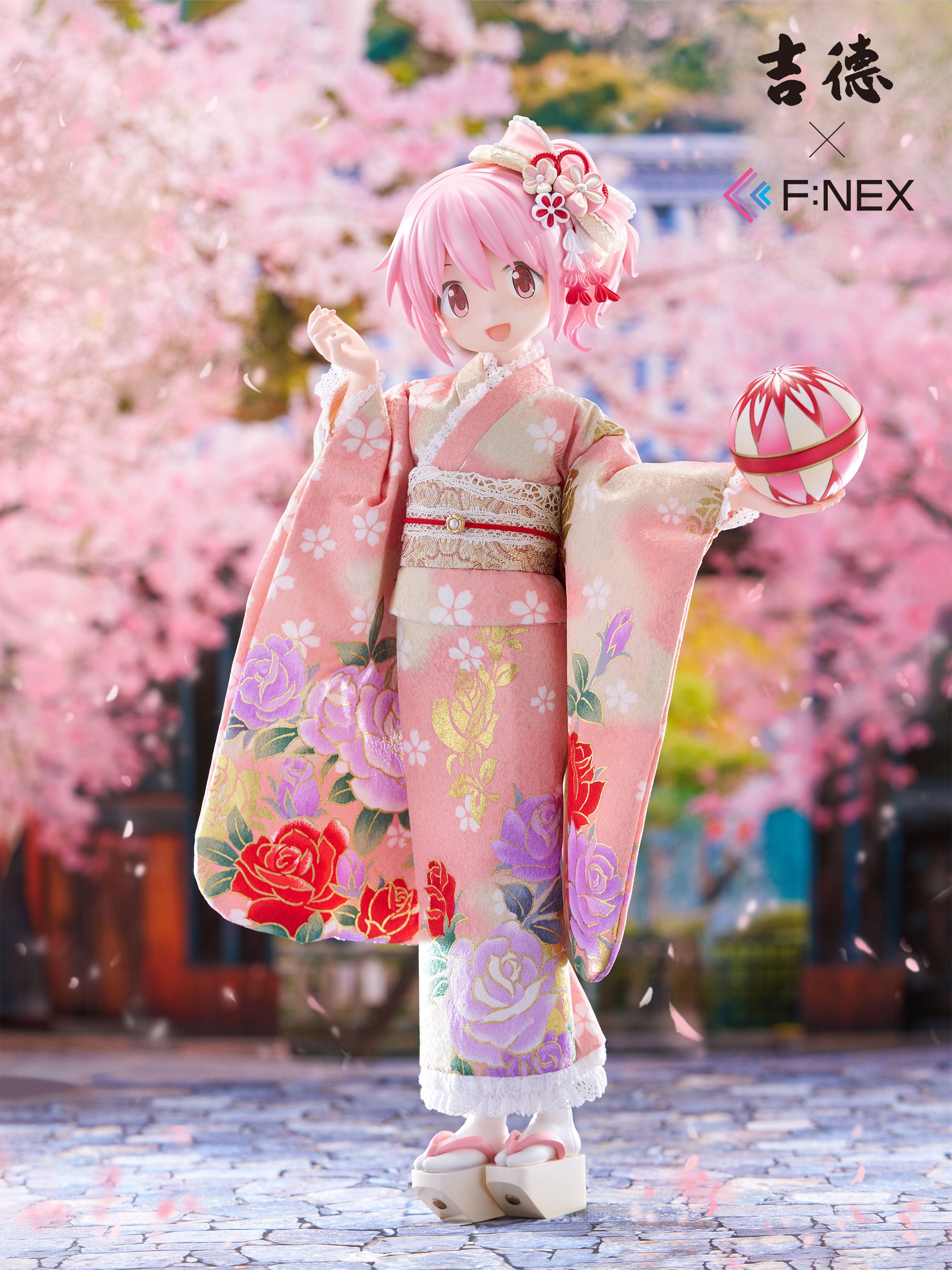 吉徳×F:NEX 鹿目まどか -日本人形- 1/4スケールフィギュア
