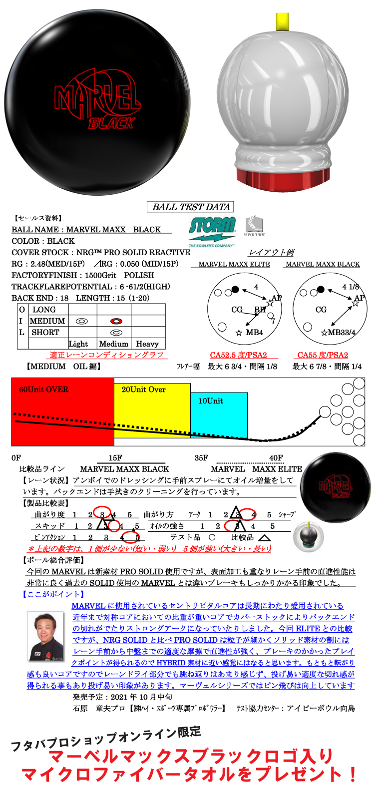 ☆購入特典あり☆【ボウリングボール ストーム STORM】マーヴェル